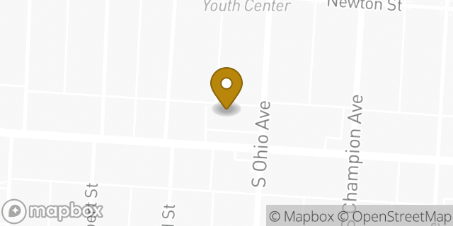 Map showing the location of AutoZone in Columbus, OH 43205