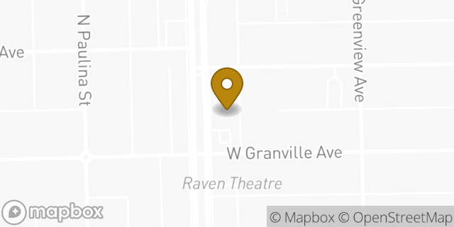 Map showing the location of AutoZone in Chicago, IL 60660