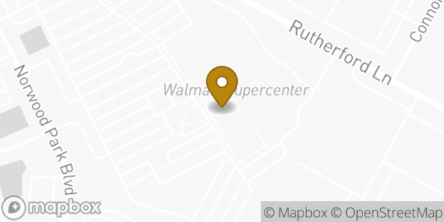 Map showing the location of Walmart in Austin, TX