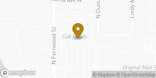 Map showing the location of Amazon Locker - Engaging in Roseville, MN 55113