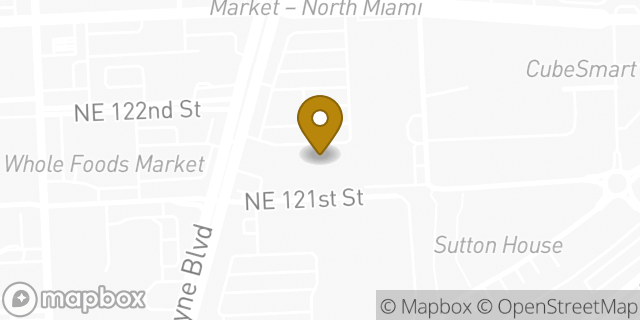 Map showing the location of Amazon Locker - Vestment in North Miami, FL 33181