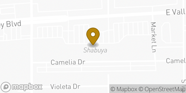 Map showing the location of Baskin-Robbins in Alhambra, CA 91801