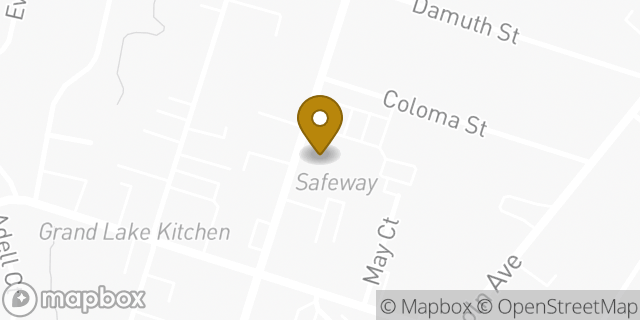 Map showing the location of Coinme in Oakland, CA 94602
