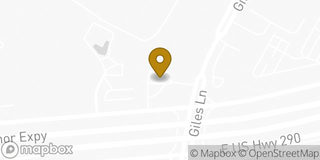 Map showing the location of Amazon Locker - Rong in Austin, TX 78754