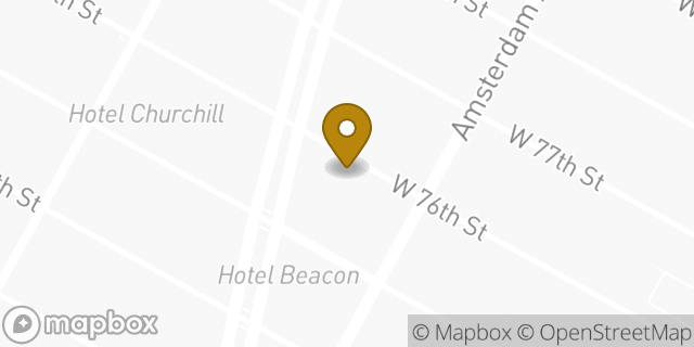 Map showing the location of Avis Car Rental in New York, NY 10023