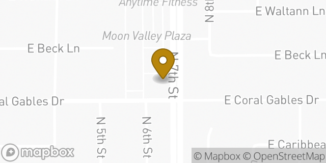 Map showing the location of Amazon Locker - Surender in Phoenix, AZ 85022