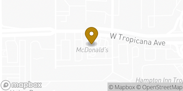 Map showing the location of McDonald's in Las Vegas, NV 89103