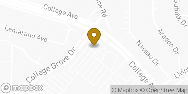 Map showing the location of Chase Mortgage in San Diego, CA 92115