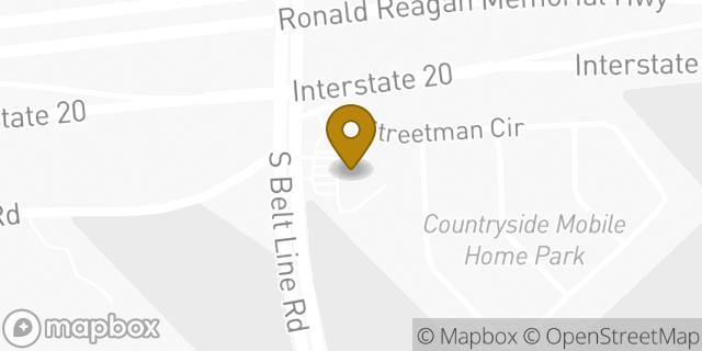 Map showing the location of Amazon Locker - Anaconda in Dallas, TX 75253