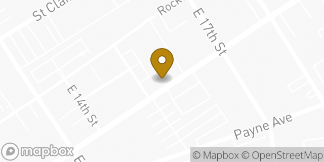 Map showing the location of Penske Truck Rental in Cleveland, OH 44114