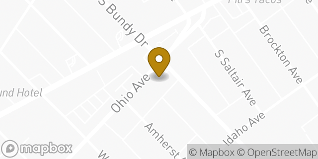 Map showing the location of Amazon Locker - Stacia in West Los Angeles, CA 90025