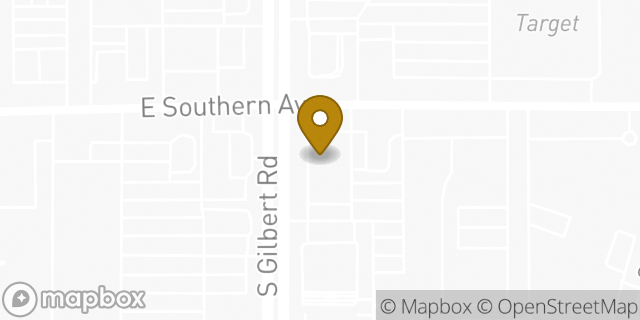 Map showing the location of Subway in Mesa, AZ 85204