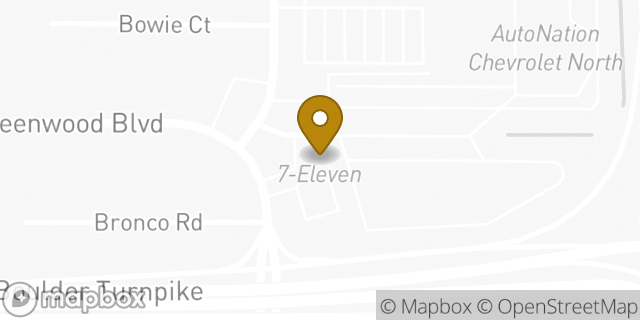Map showing the location of ATM 7ELEVEN-FCTI in Denver, CO