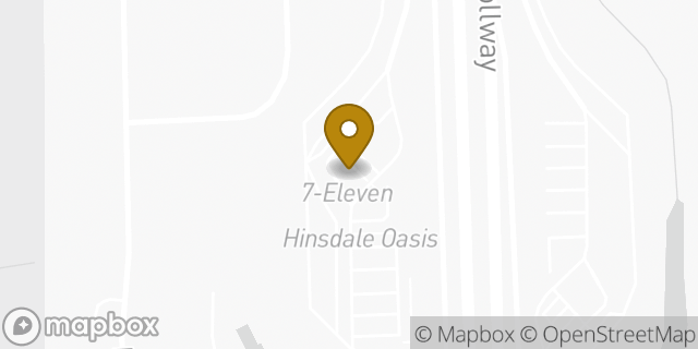 Map showing the location of ATM 7ELEVEN-FCTI in Hinsdale, IL