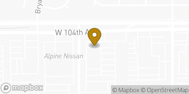 Map showing the location of Enterprise Rent-A-Car in Denver, CO 80234