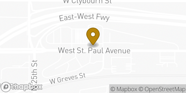 Map showing the location of Badger Truck Center in Milwaukee, WI 53233