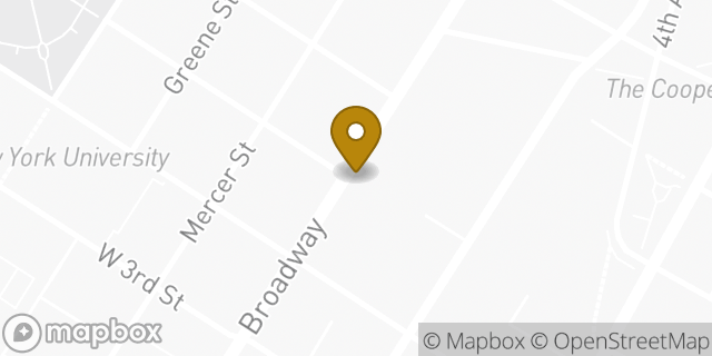 Map showing the location of Foot Locker in New York, NY 10003