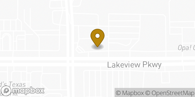 Map showing the location of McDonald's in Rowlett, TX 75088
