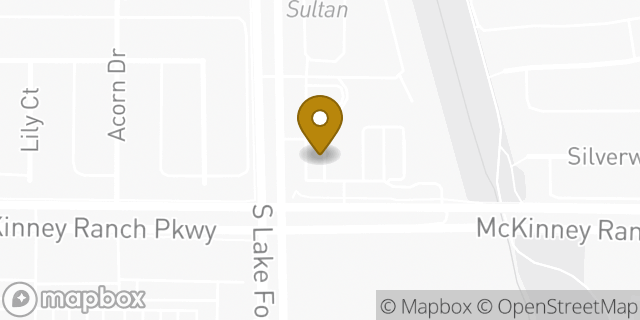 Map showing the location of ATM 7ELEVEN-FCTI in McKinney, TX 75070