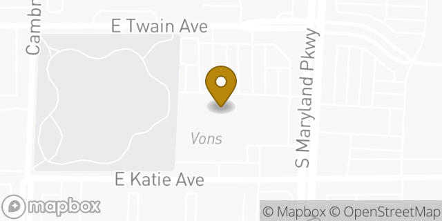 Map showing the location of Vons in Las Vegas, NV 89169