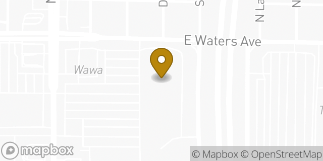 Map showing the location of AutoZone Auto Parts in Tampa, FL 33604
