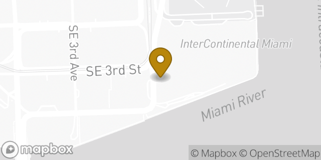 Map showing the location of Private Bank in Miami, FL 33131