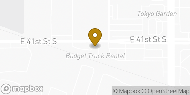 Map showing the location of Avis Car Rental in Tulsa, OK 74145
