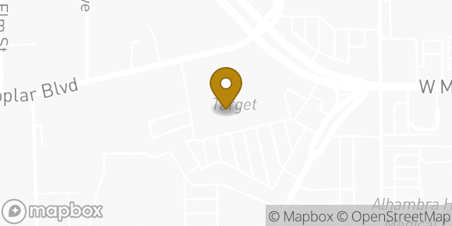 Map showing the location of Target in Alhambra, CA 91801
