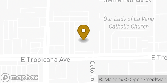 Map showing the location of Amazon Locker - Angling in Las Vegas, NV 89121