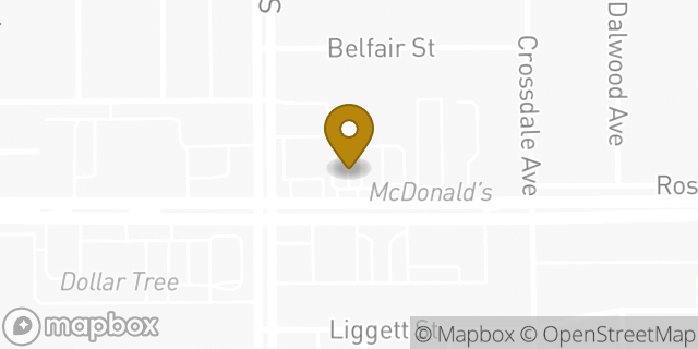 Map showing the location of Starbucks in Norwalk, CA 90650
