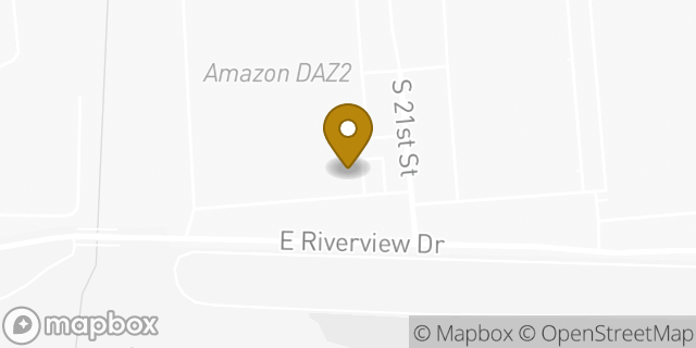 Map showing the location of Amazon Locker - Harrower in Phoenix, AZ 85034