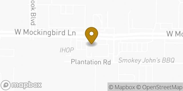 Map showing the location of Subway in Dallas, TX 75235