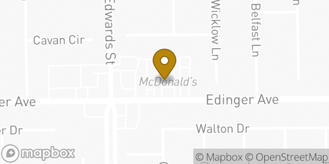 Map showing the location of McDonald's in Huntington Beach, CA 92647