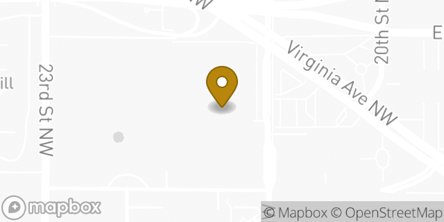 Map showing the location of Dunkin' in Washington, DC 20451