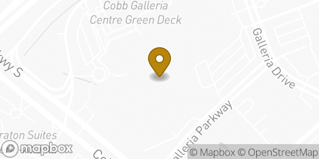 Map showing the location of The UPS Store in Atlanta, GA 30339