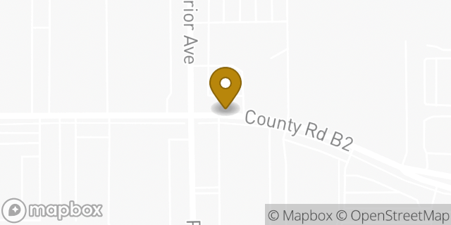 Map showing the location of REI in Roseville, MN 55113