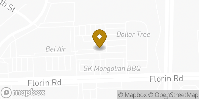 Map showing the location of Chase Bank in Sacramento, CA 95831