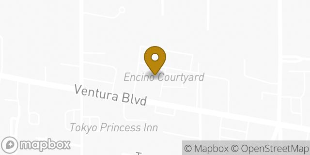 Map showing the location of Starbucks in Los Angeles, CA 91316