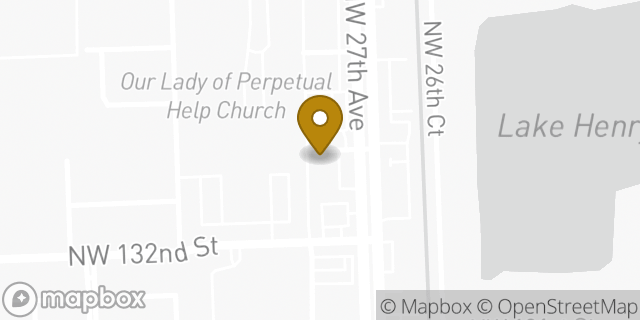 Map showing the location of Papa Johns Pizza in Opa-Locka, FL 33054