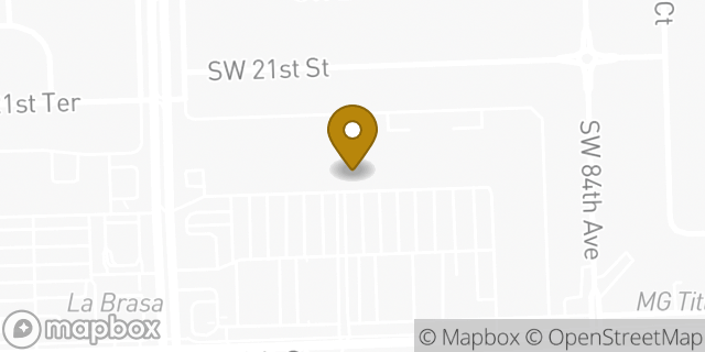 Map showing the location of Aldi in Miami, FL 33155