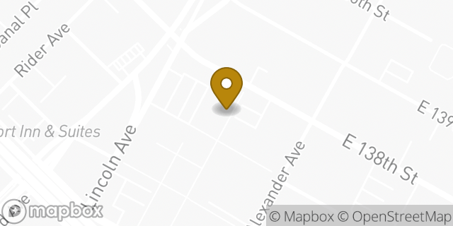Map showing the location of Amazon Locker - Composite in Bronx, NY 10454