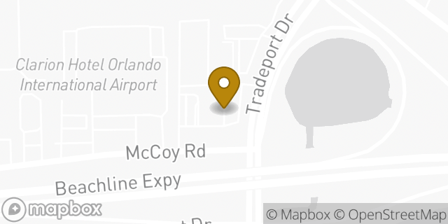 Map showing the location of ATM 7ELEVEN-FCTI in Orlando, FL