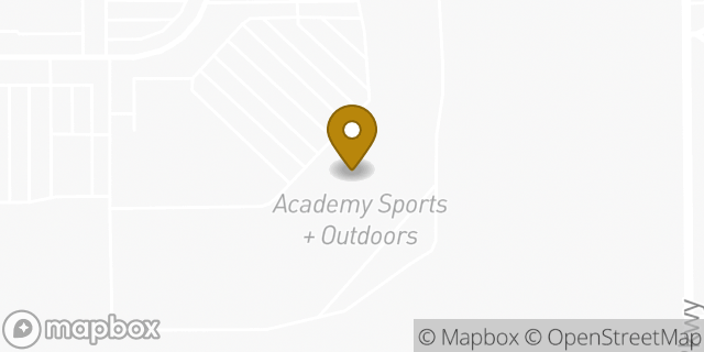 Map showing the location of Academy Sports + Outdoors in Lake Charles, LA 70607