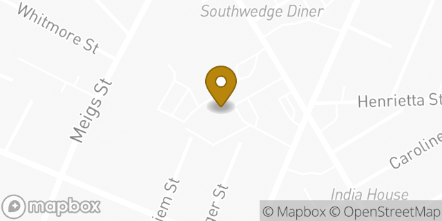 Map showing the location of Amazon Locker - Township in ROCHESTER, NY 14620