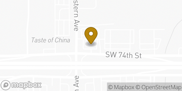 Map showing the location of S Western in Oklahoma City, OK 73139