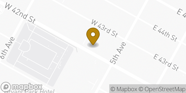 Map showing the location of Chipotle Mexican Grill in New York, NY 10036