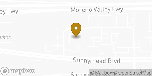 Map showing the location of Olivewood KinderCare in Moreno Valley, CA 92553