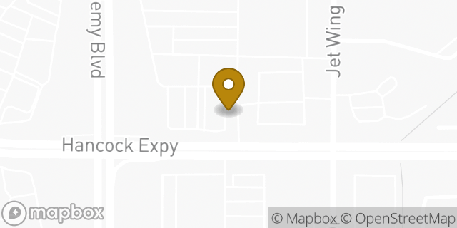 Map showing the location of Dunkin' in Colorado Springs, CO 80916