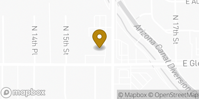 Map showing the location of Walgreens in Phoenix, AZ 85020