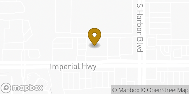 Map showing the location of Aldi in La Habra, CA 90631